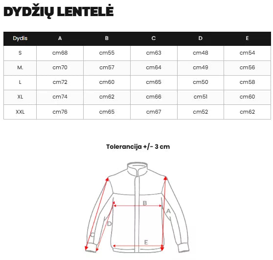 Vīriešu melna ziemas jaka Arte