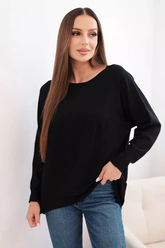 Sieviešu melns džemperis Zvaigzne