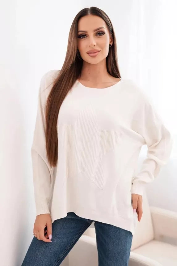 Sieviešu gaiši brūns džemperis Star