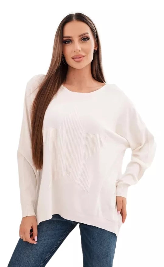 Sieviešu gaiši brūns džemperis Star