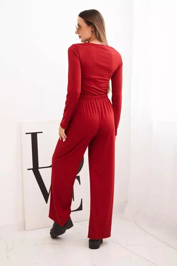 Sieviešu bordo krāsas komplekts Bert