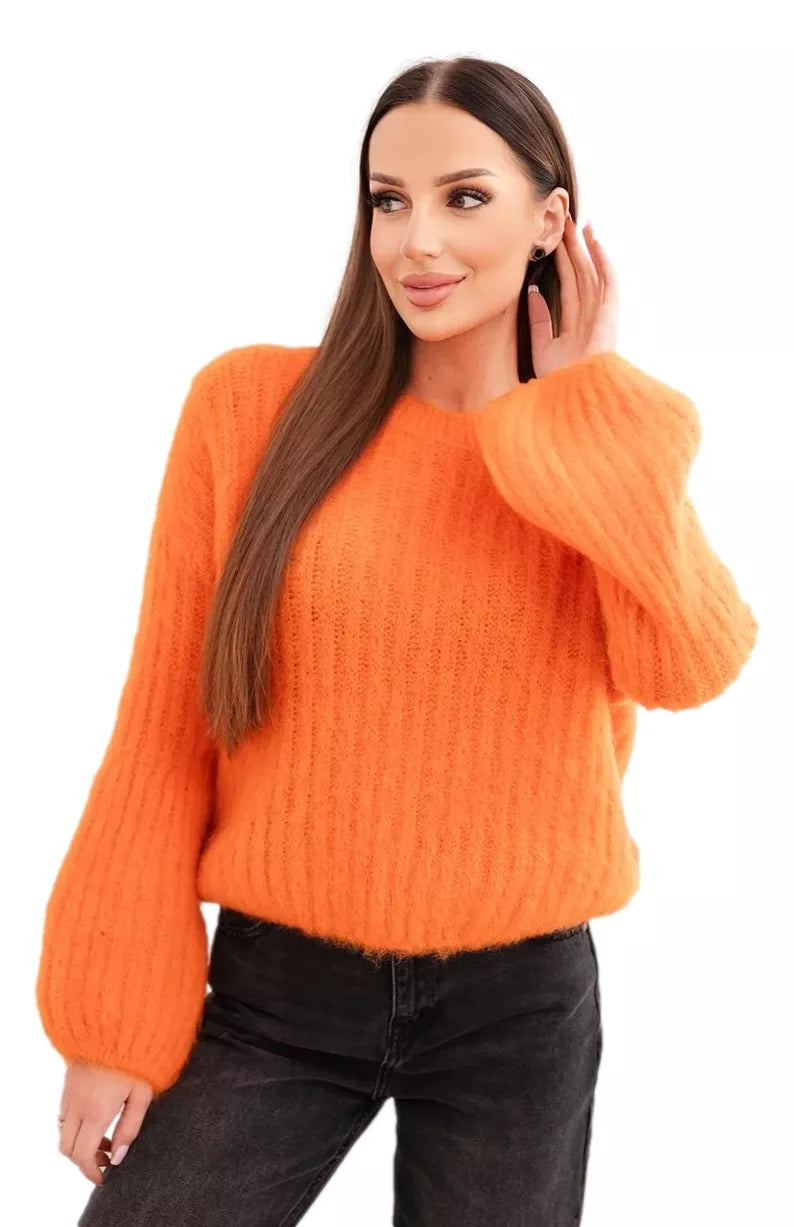 Moteriškas oranžinis megztinis Bali