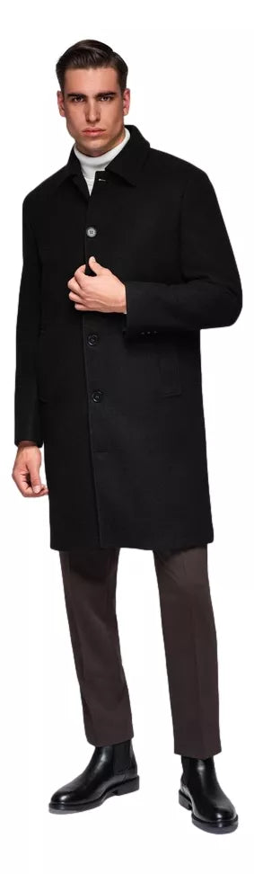 Vyriškas juodas paltas Corpo