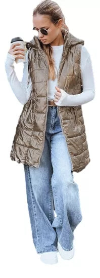 Sieviešu zelta krāsas veste Moon