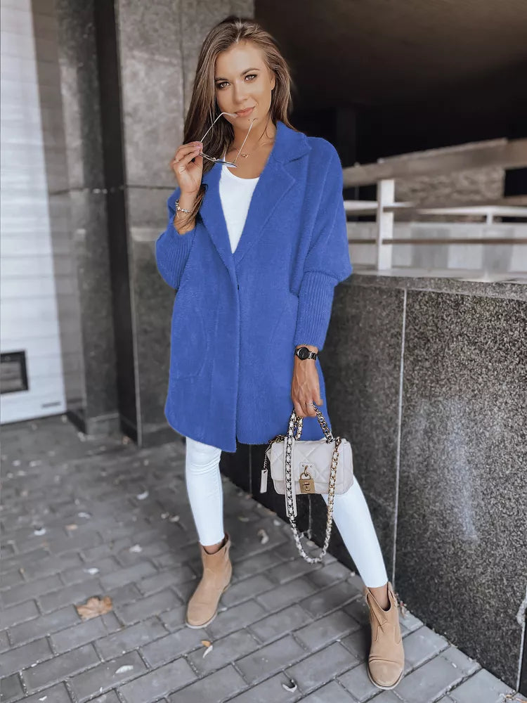 Sieviešu zils mētelis Rita