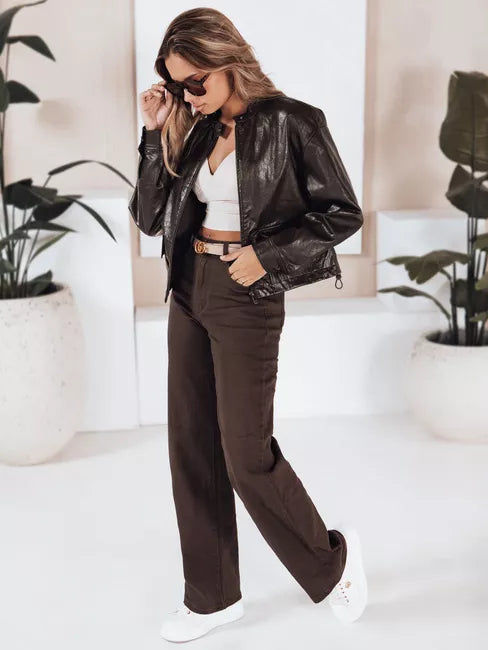 Sieviešu tumši brūnas džinsa bikses Active