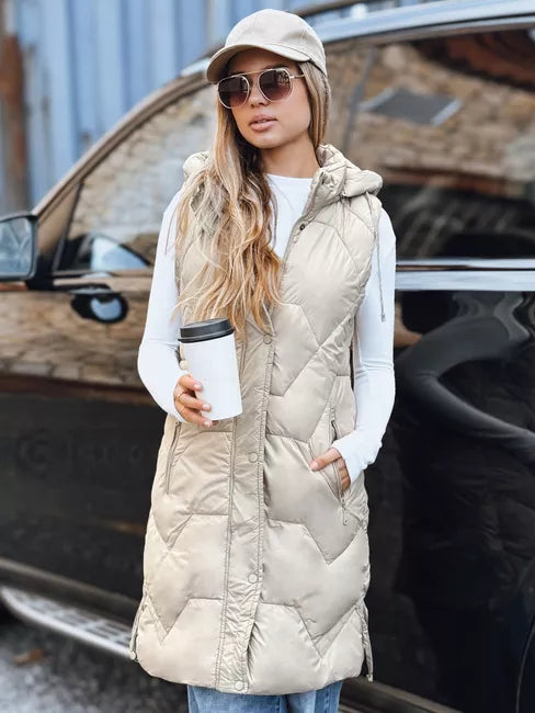 Sieviešu garā brūnā veste Lucy