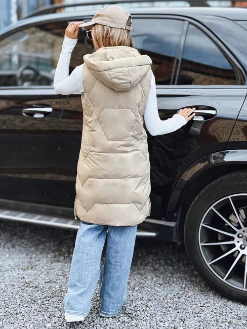 Sieviešu garā brūnā veste Lucy