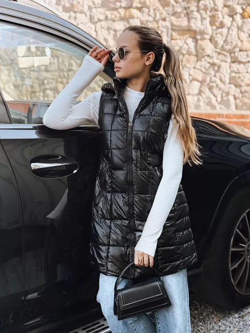 Sieviešu melna veste Moon