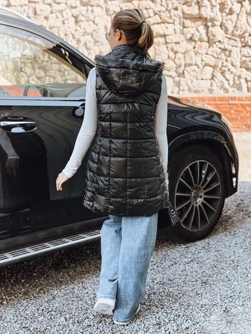 Sieviešu melna veste Moon