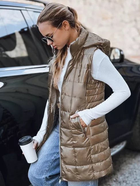 Sieviešu zelta krāsas veste Moon