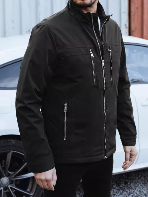 Vīriešu melna jaka Teros