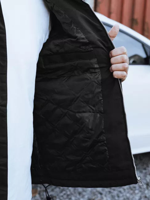 Vīriešu melna jaka Teros