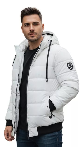 Vyriška balta žieminė striukė Jupiter