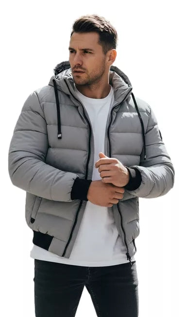 Vyriška pilka žieminė striukė Jupiter