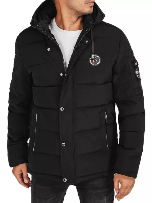 Vyriška juoda žieminė striukė Ross