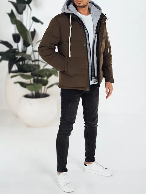 Vīriešu tumši brūna ziemas jaka Blaze