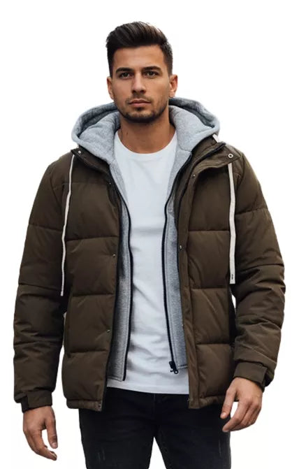 Vyriška tamsiai ruda žieminė striukė Blaze