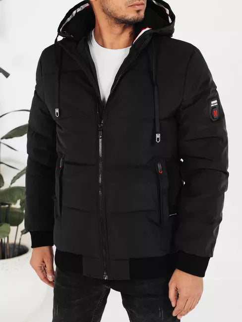 Vīriešu melna ziemas jaka Scot