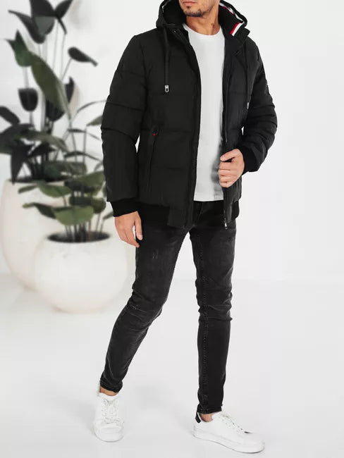 Vīriešu melna ziemas jaka Scot