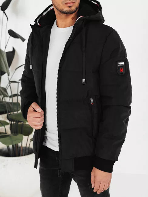 Vīriešu melna ziemas jaka Scot