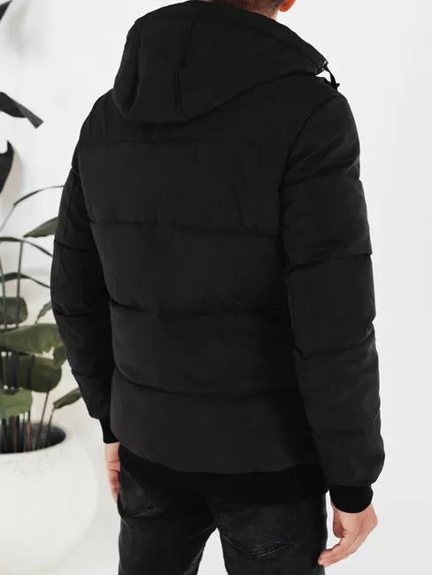 Vīriešu melna ziemas jaka Scot