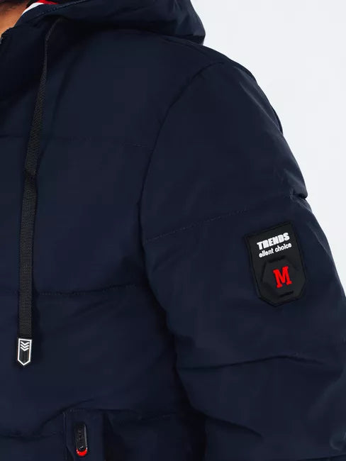 Vīriešu tumši zila ziemas jaka Scot