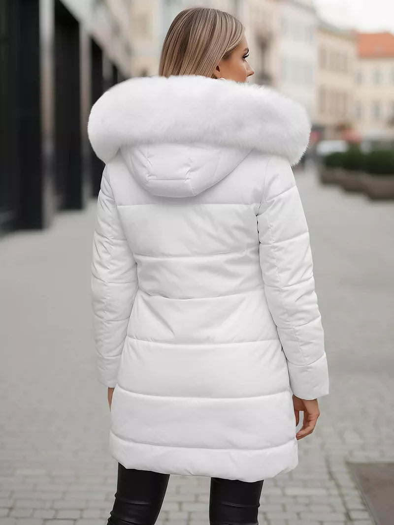 Sieviešu baltais mētelis Stel