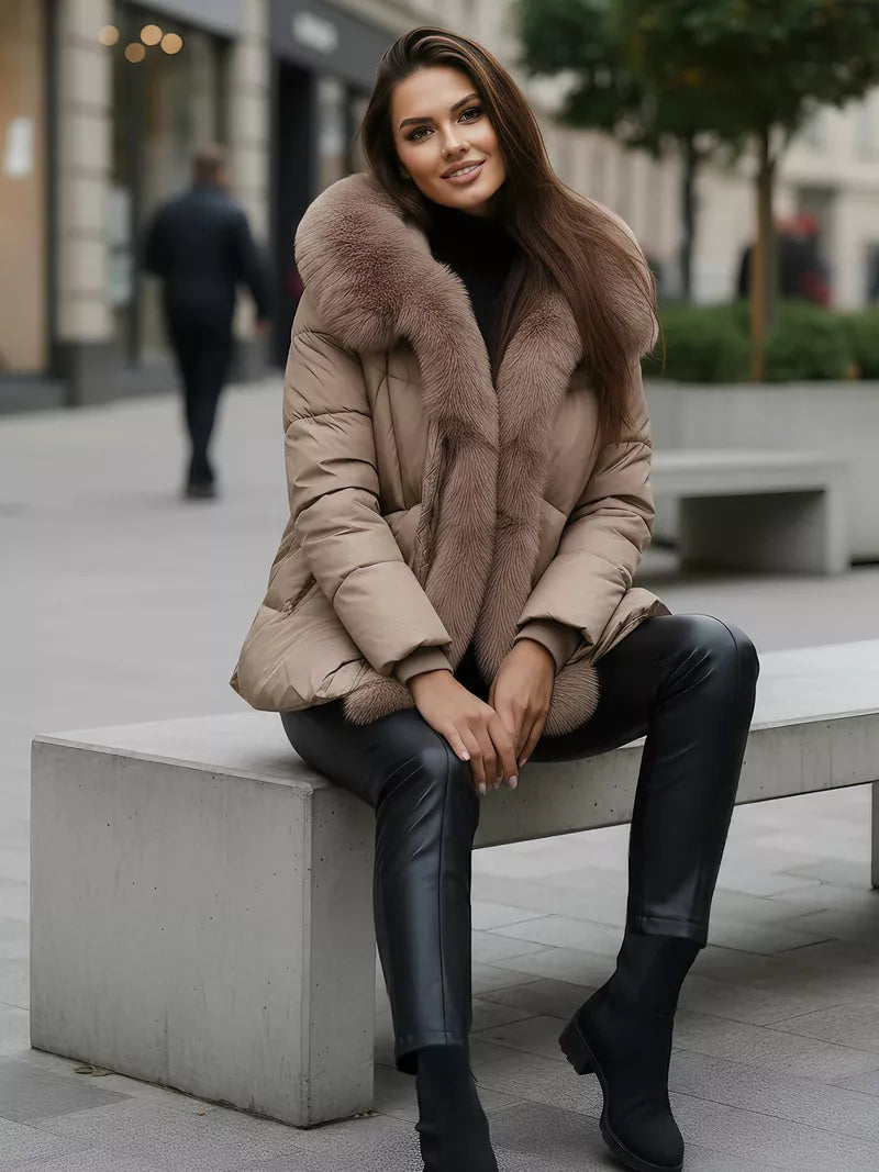 Moteriška rusva žieminė striukė Lota