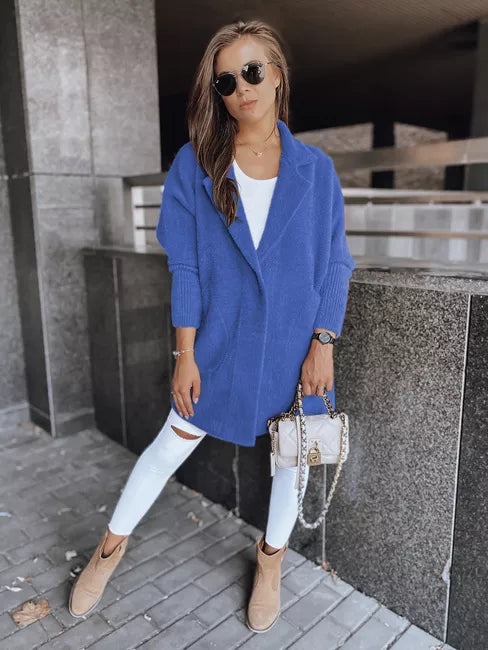 Sieviešu zils mētelis Rita