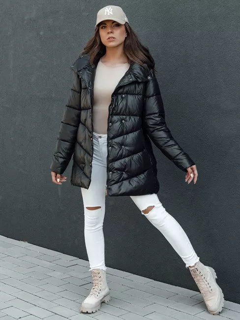 Moteriška juoda striukė Bloom