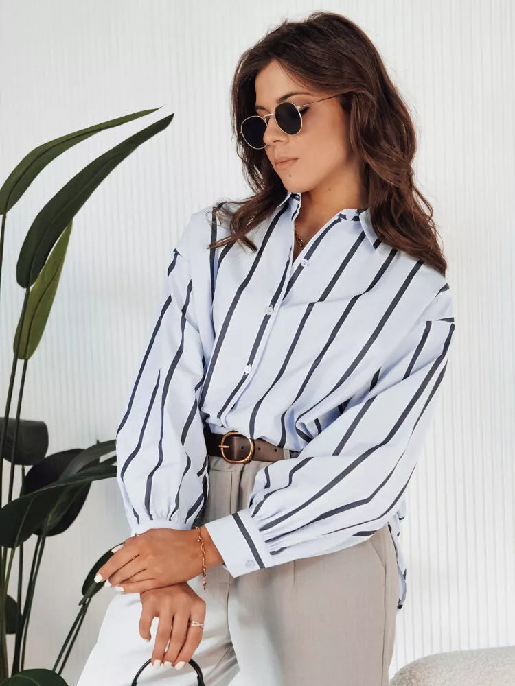 Sieviešu zils krekls Delun