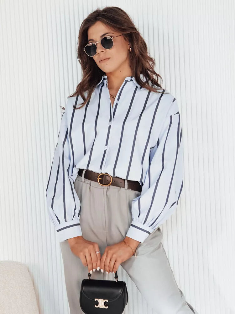 Sieviešu zils krekls Delun