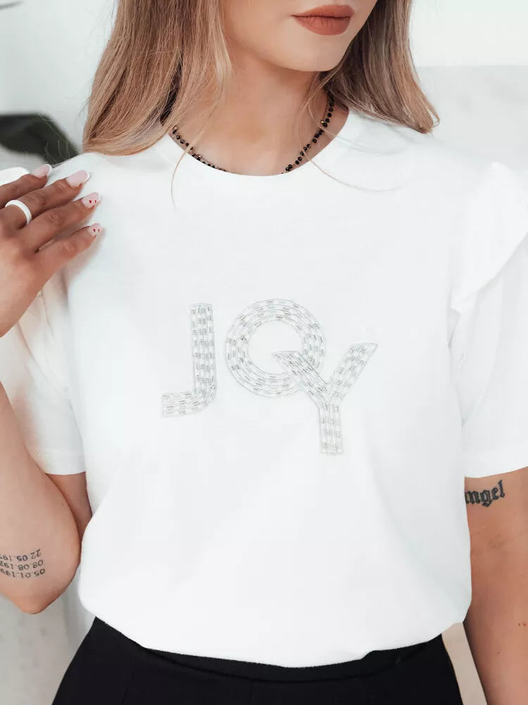 Sieviešu balts T-krekls Lyse