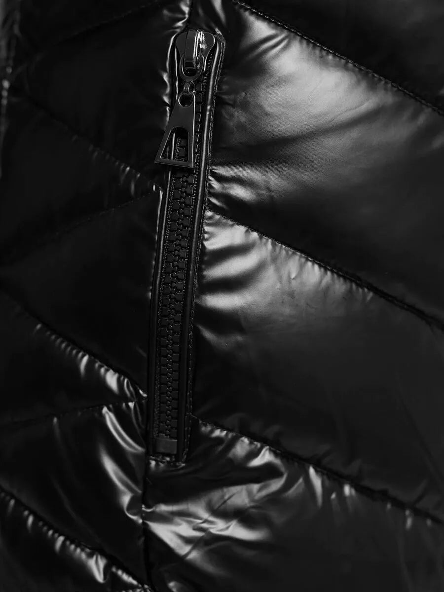 Melna sieviešu ziemas jaka Marisa