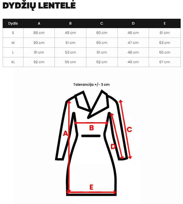 Melna ziemas sieviešu jaka Marisa