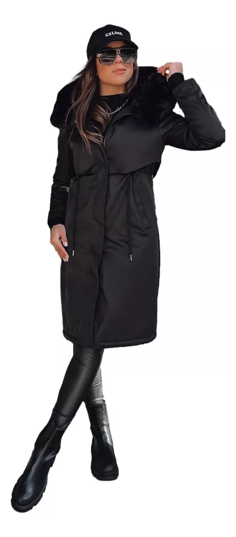 Melna garā sieviešu jaka Juste