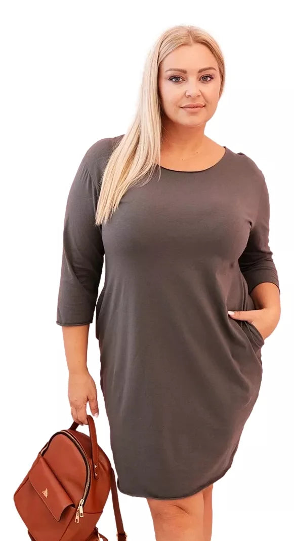 Sieviešu haki krāsas kleita Lena