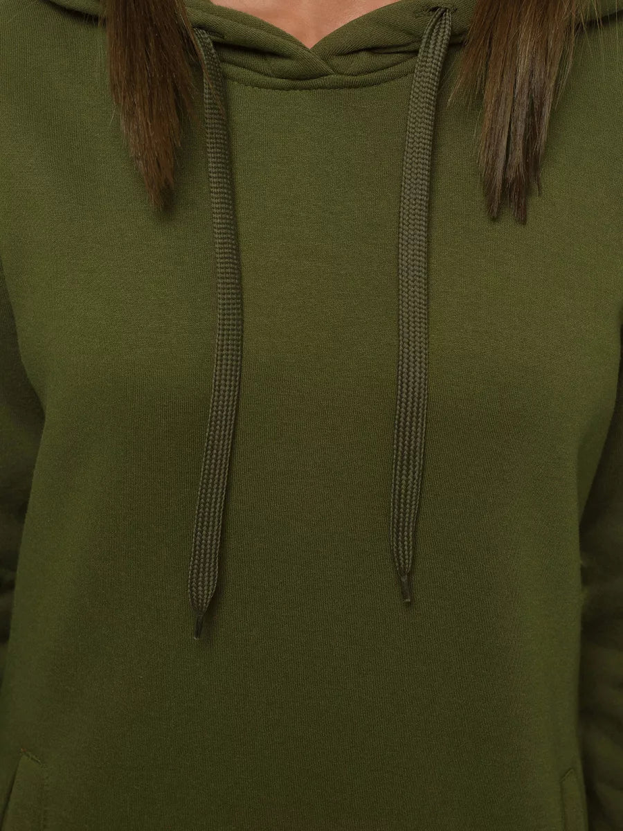 Sieviešu haki krāsas kleita ar kapuci Margaret