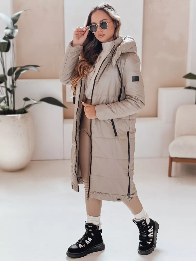 Sieviešu garā brūnā jaka Orvit