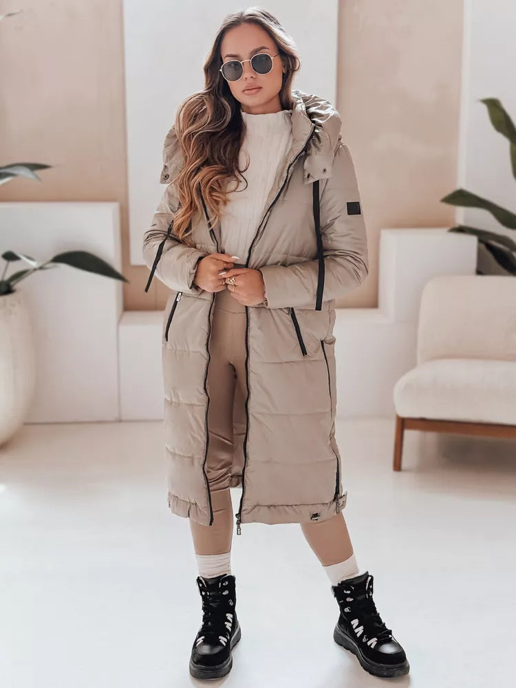 Sieviešu garā brūnā jaka Orvit