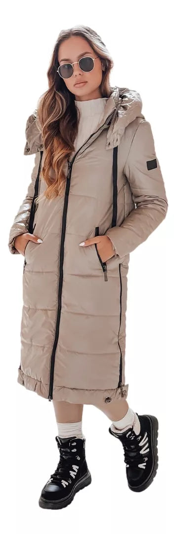 Sieviešu garā brūnā jaka Orvit