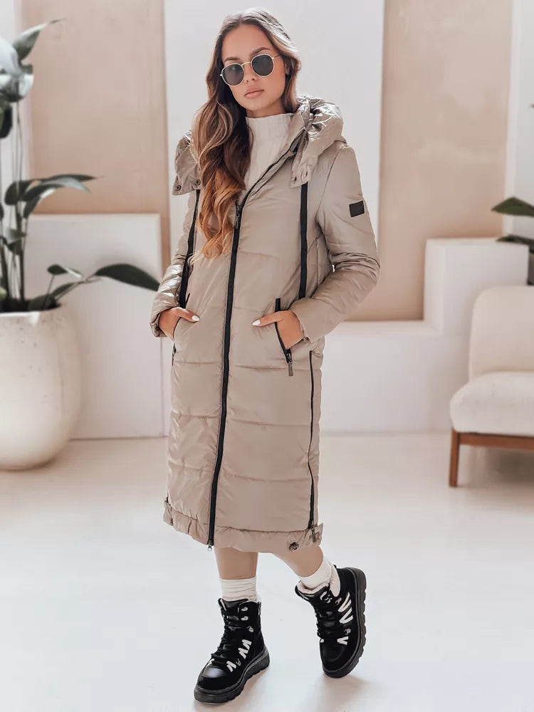 Sieviešu garā brūnā jaka Orvit