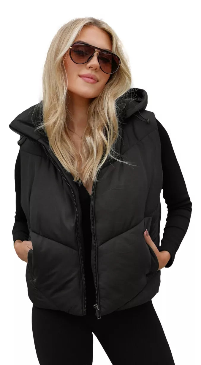 Sieviešu melna veste Gusti