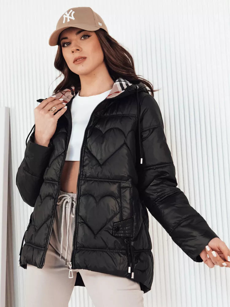 Sieviešu melna jaka Olmo