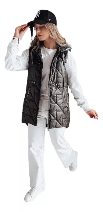 Sieviešu melna veste Demak