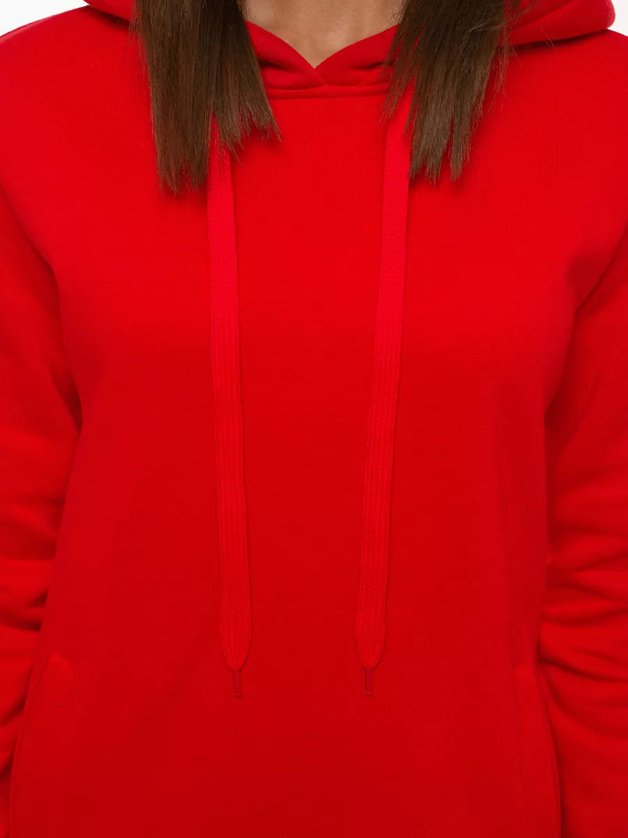 Sieviešu sarkana kleita ar kapuci Margaret