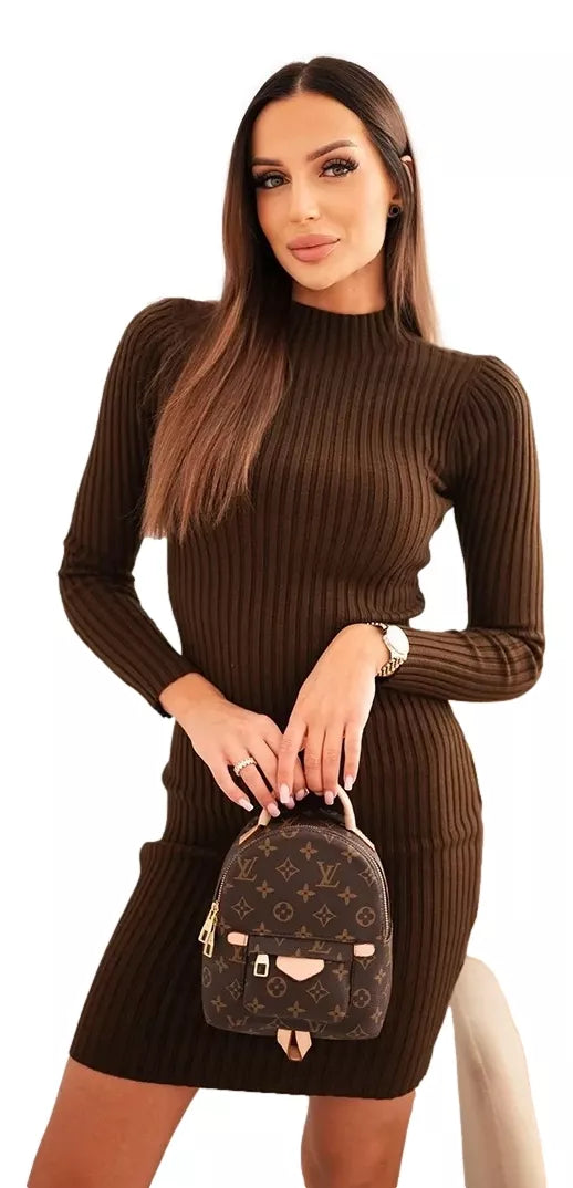 Sieviešu brūna kleita Laris