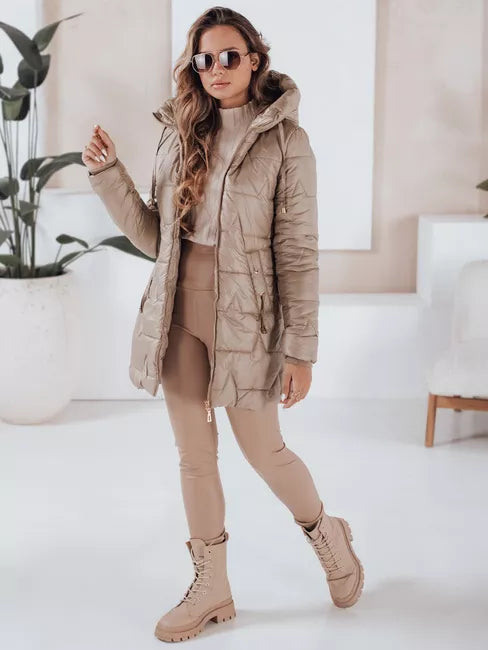 Sieviešu brūna ziemas jaka Tango