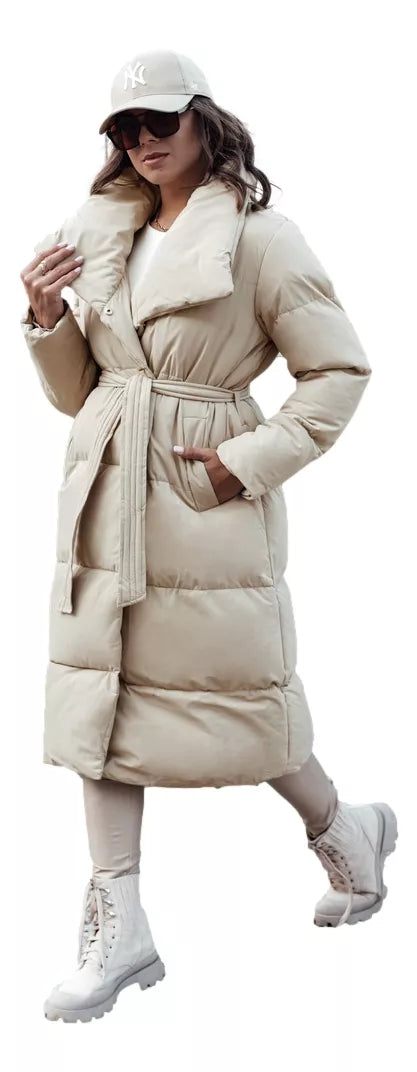 Sieviešu brūna stepēta jaka Favi